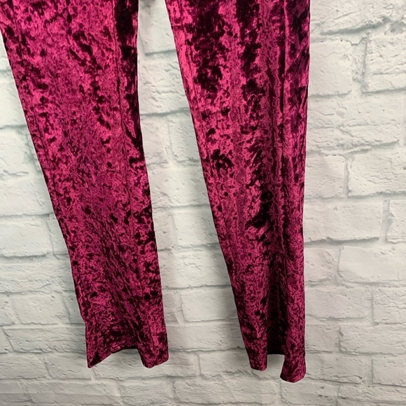 NWT LF Emma & Sam Crushed Velvet Sweatpants XS - Picture 4 of 14